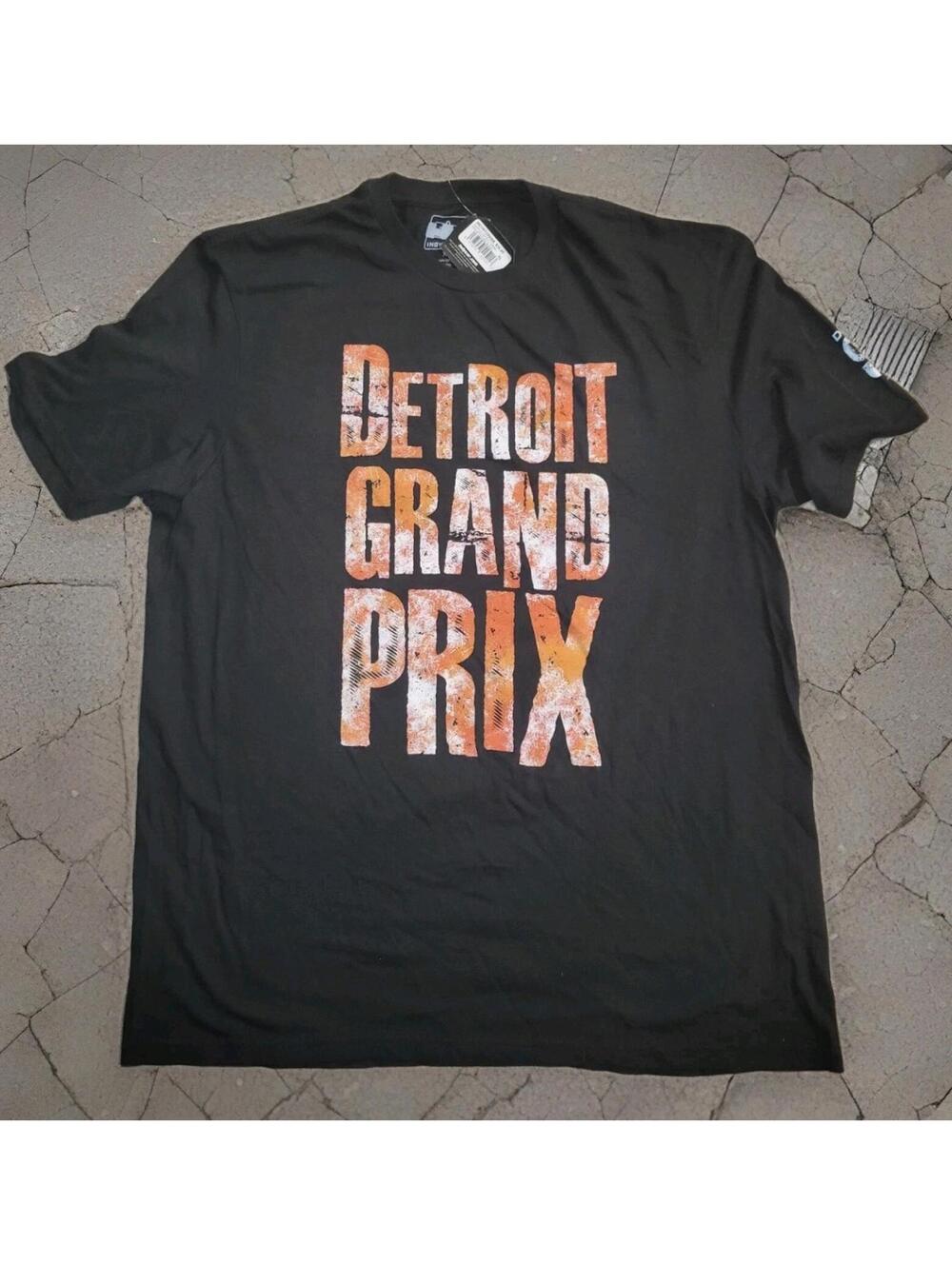 IndyCar T Shirt Mens Detroit Grand Prix Black Size XL Back To The Streets 2023